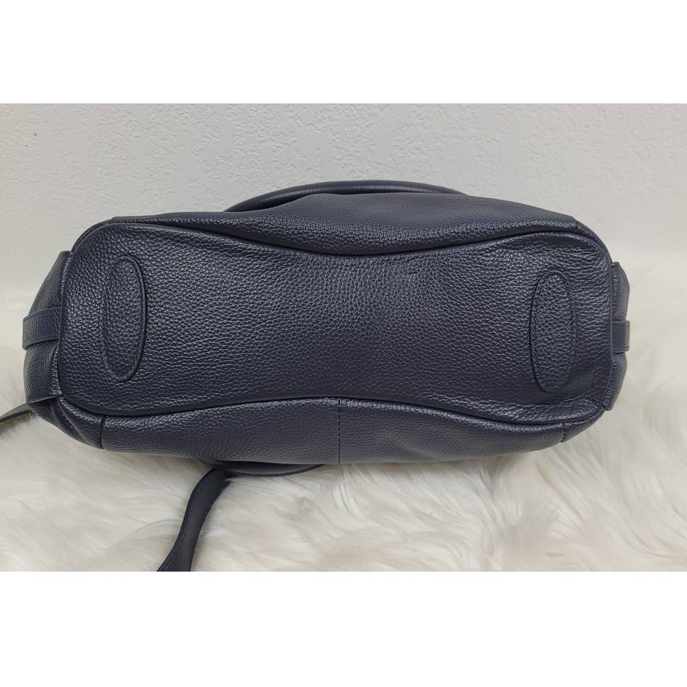 Heshe Genuine Black Leather Handbag With Detachable Strap - Picture 6 of 8